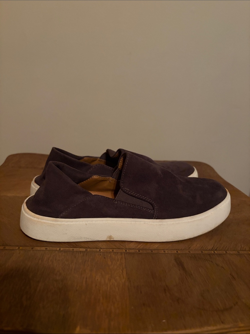 Steve Madden Slip-On Suede Casual Sneaker - Dark Grey